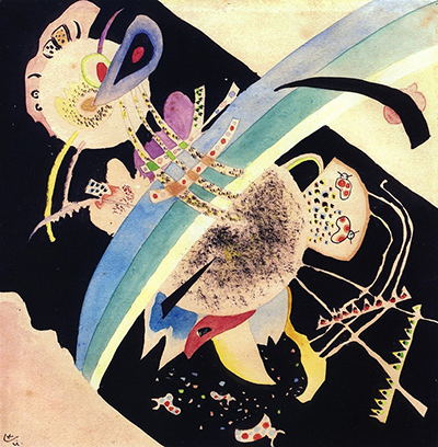 Studie für Kreise auf Schwarz Wassily Kandinsky